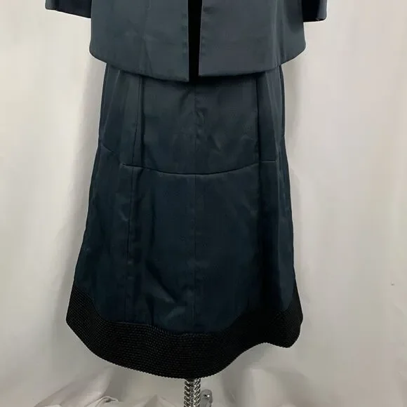 Fendi Navy Dress With Mesh Detail